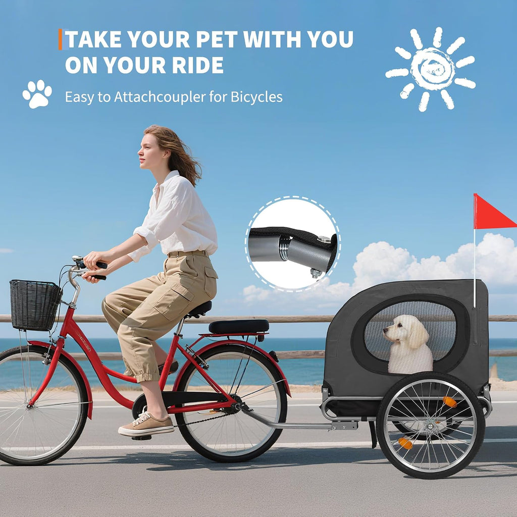 88lbs dog bike trailer, pet cart bicycle carrier on a desk or shelf