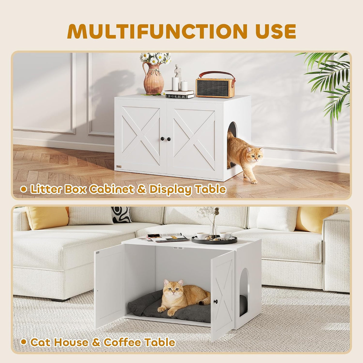 pawhut cat litter box enclosure, hidden litter box, close-up detail