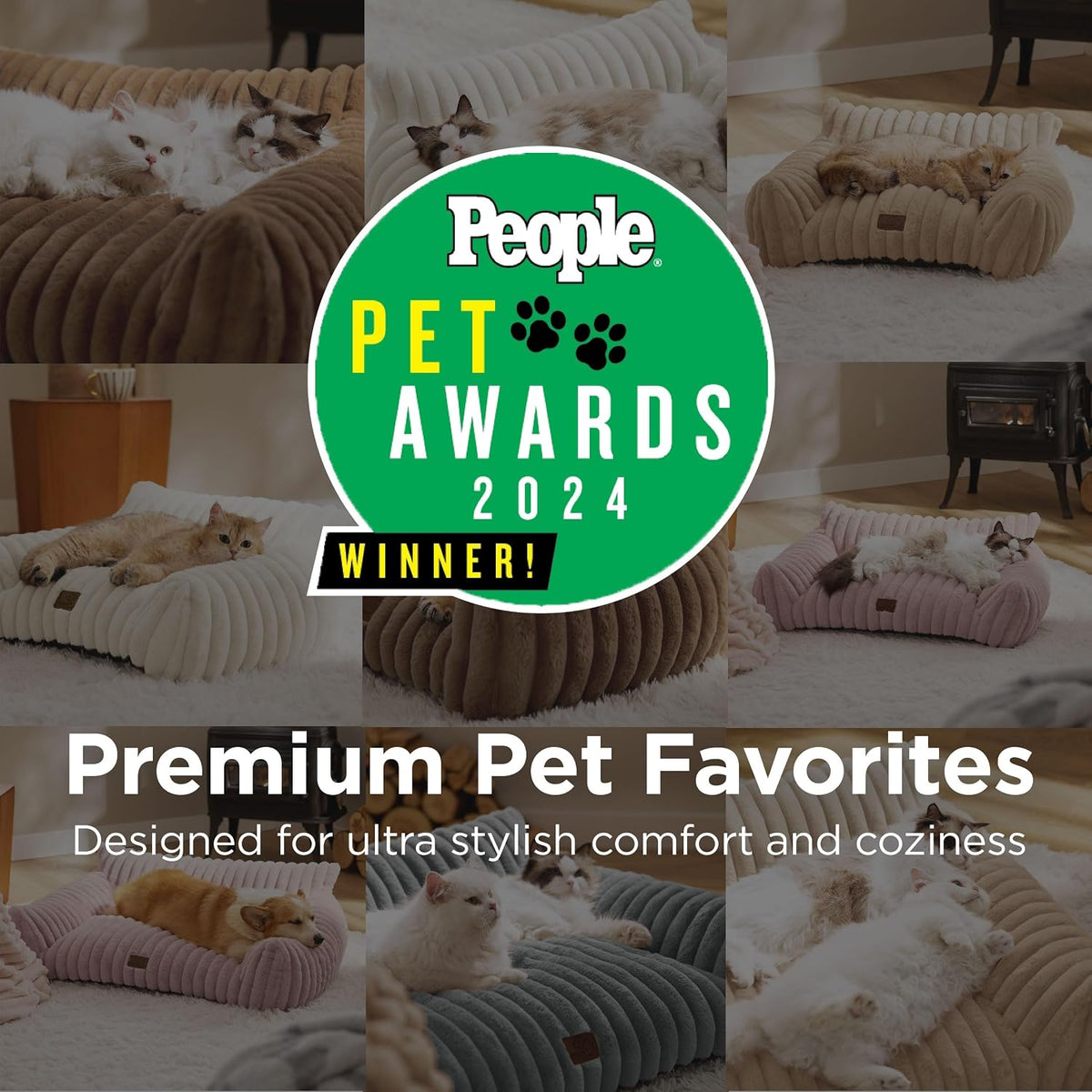 bedsure comfyfleece® shown on tv cute dog couch shown in use