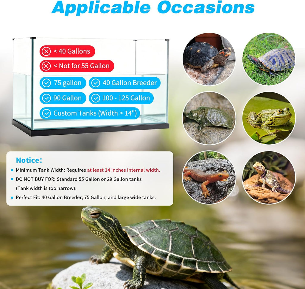 skarus turtle basking platform for 40-125 gallon aquarium, close-up detail