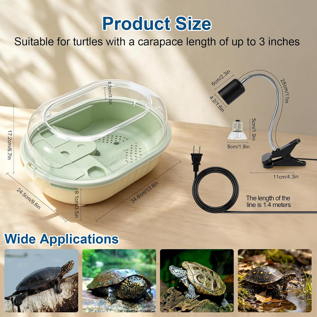 turtle tank kit, all in one turtle aquarium, package contents
