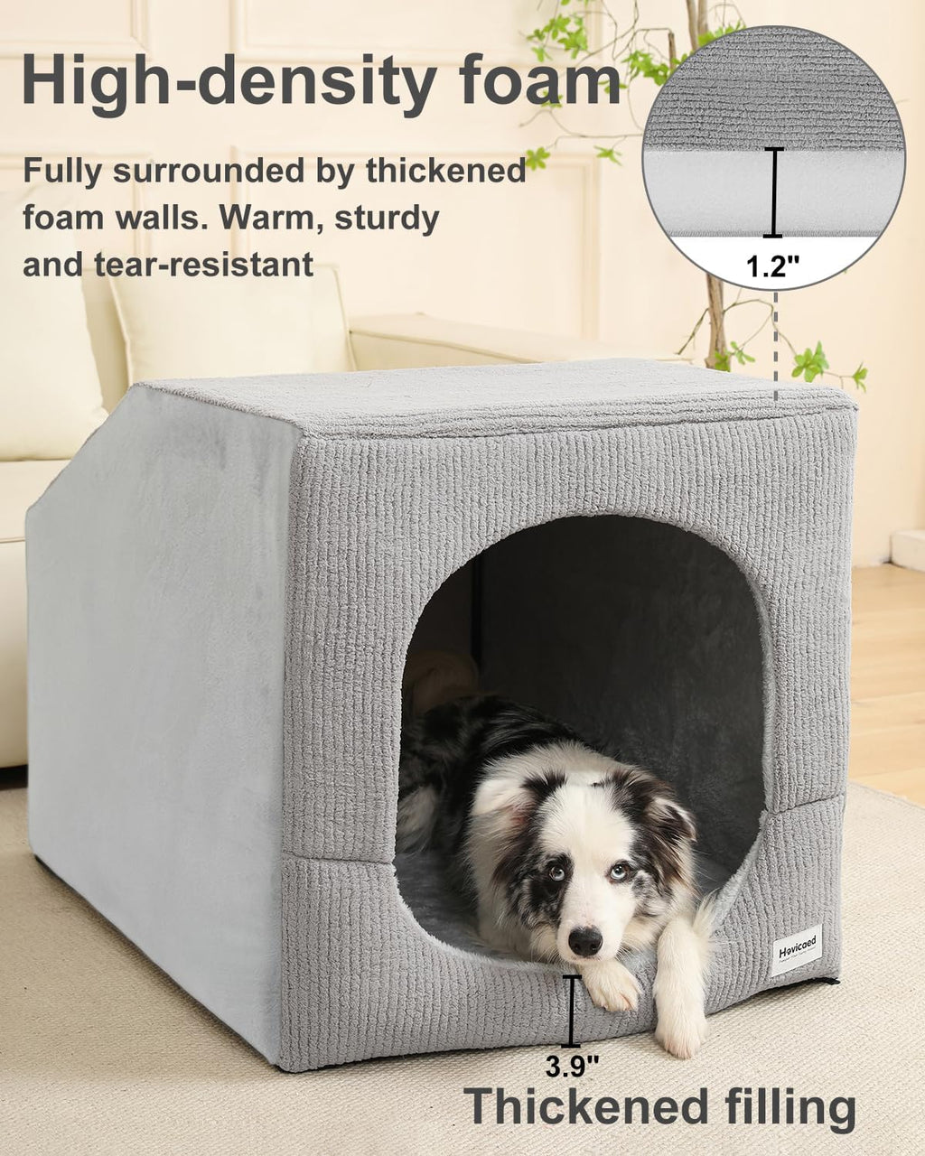 hovicaed indoor dog house large sized dog tent, package contents