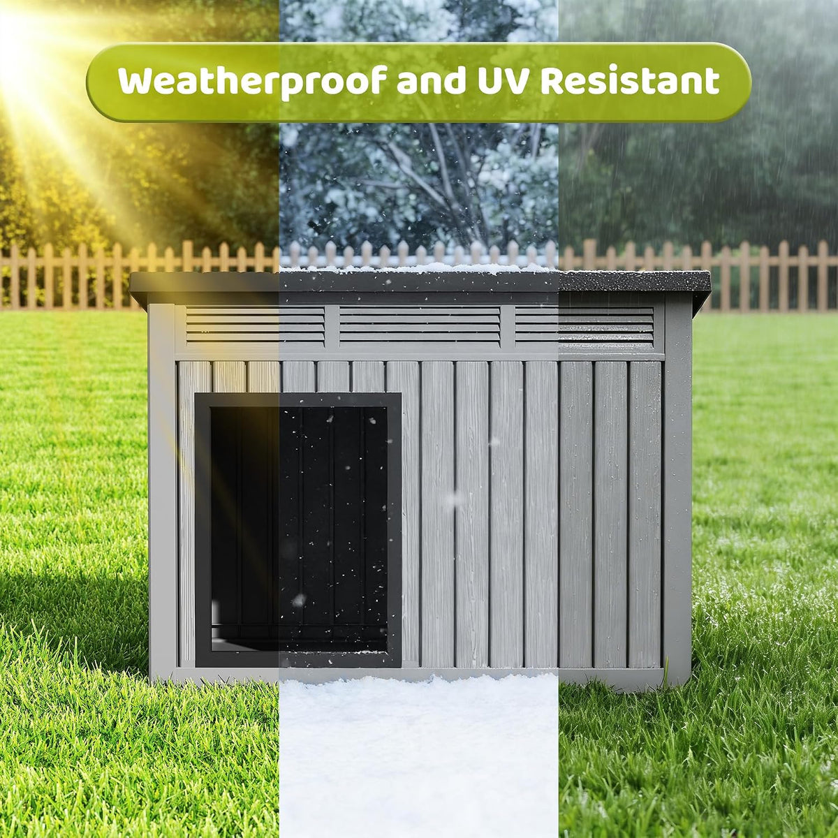 bifanuo outdoor indoor dog house for small to, close-up detail