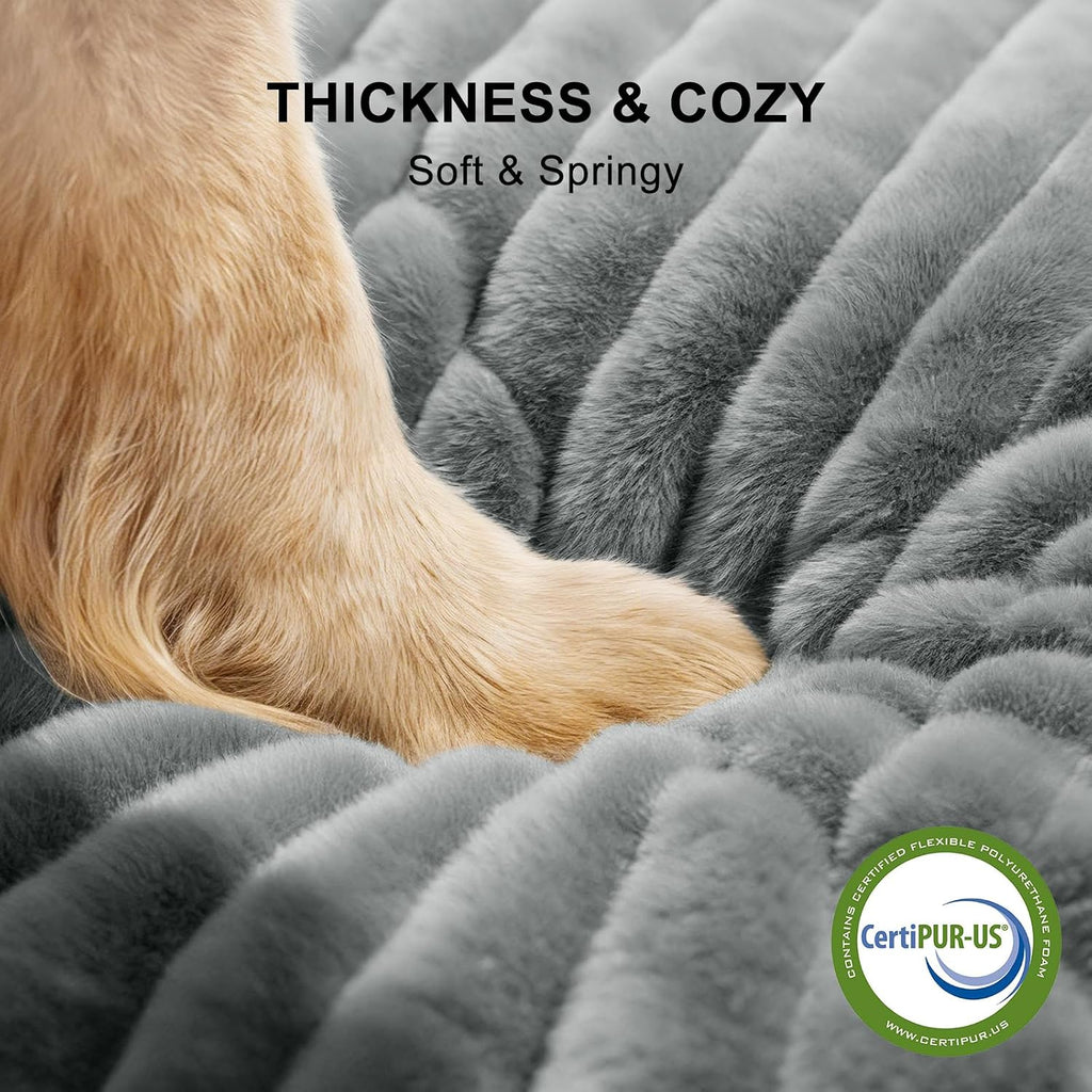 furtime dog bed for small medium dog, washable, close-up detail
