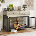 lemberi 44 inch large dog crate furniture with, main product view