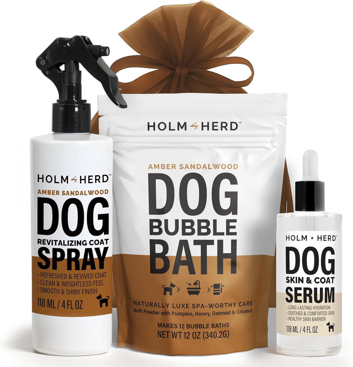 amber sandalwood dog care gift bundle – 3, main product view