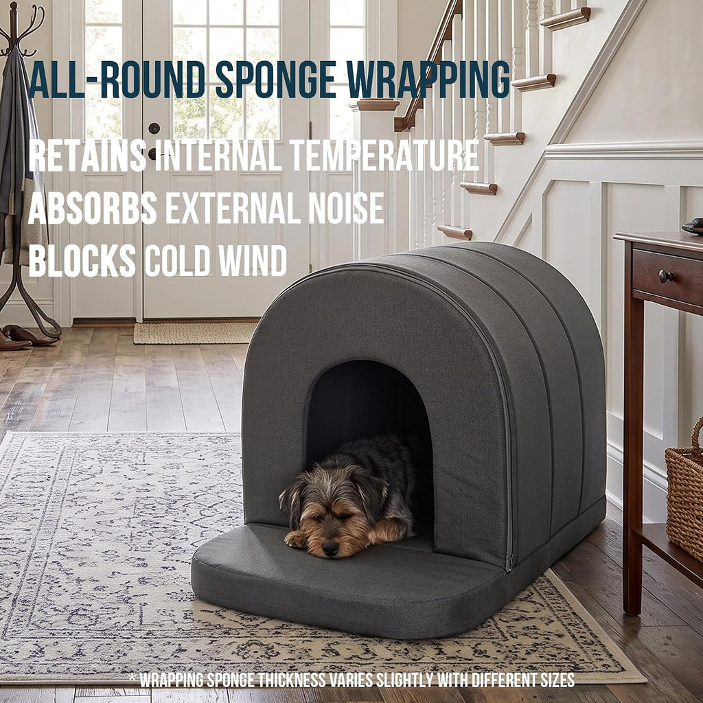 pelzin orthopedic dog bed house - outdoor waterproof, package contents