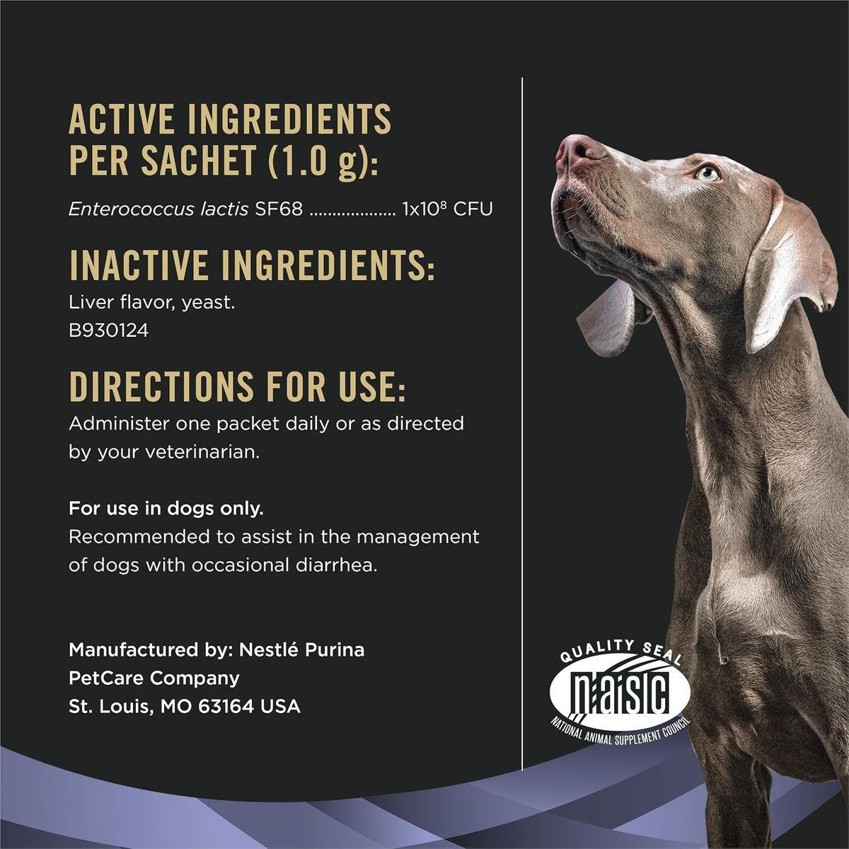 purina pro plan veterinary supplements fortiflora daily probiotics showing dimensions