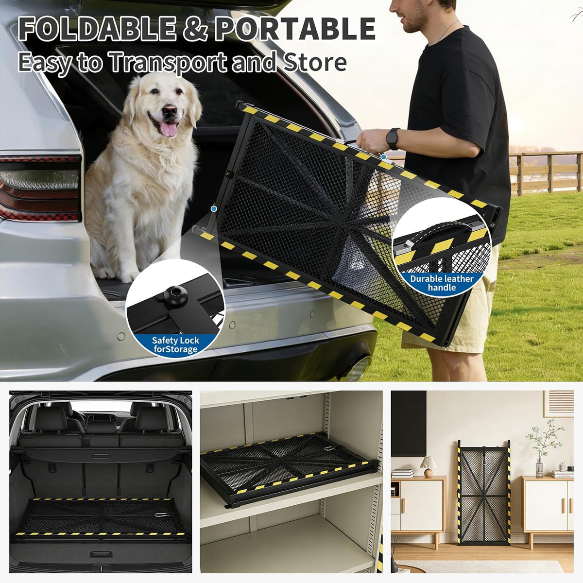 63'' l & 17'' w dog ramp for, side view