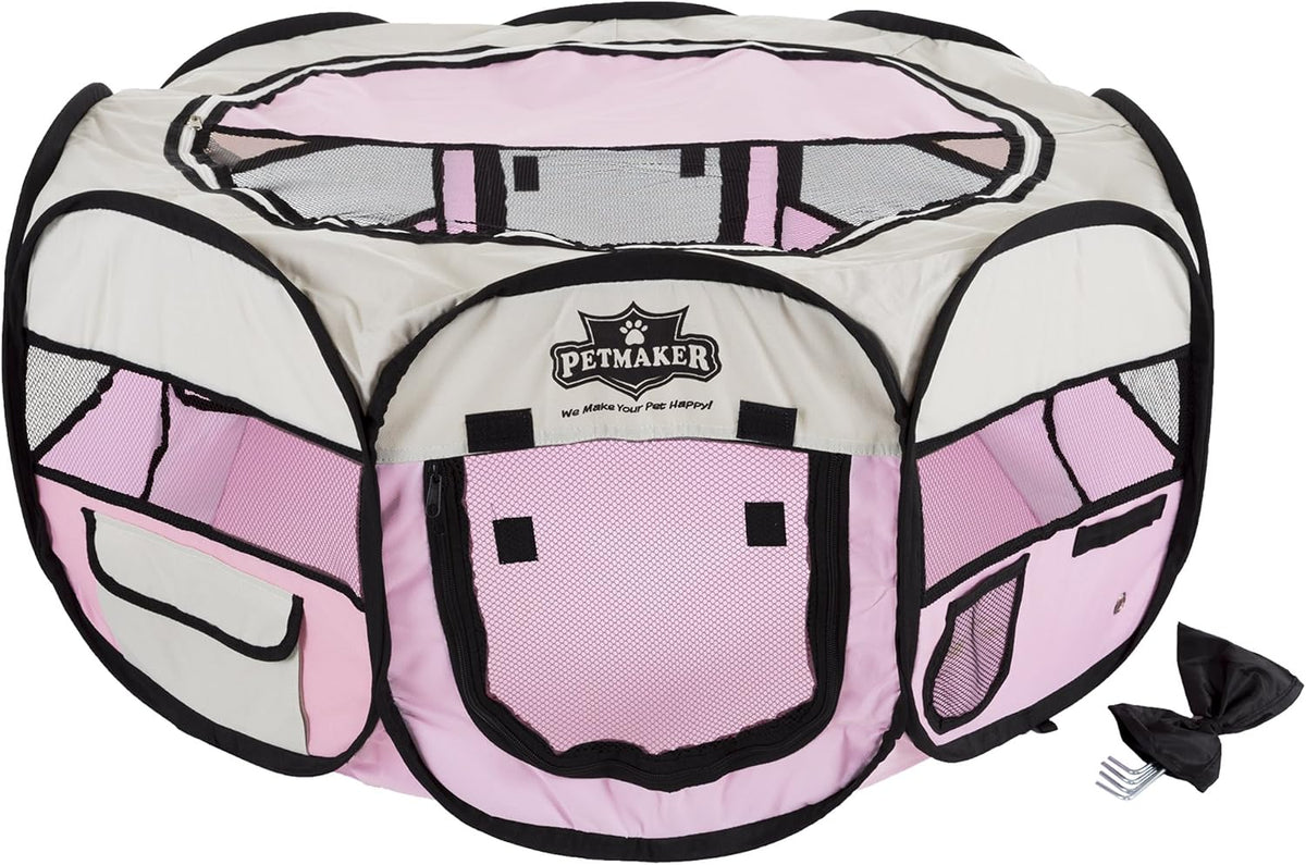 portable puppy playpen - small pop-up play yard, package contents