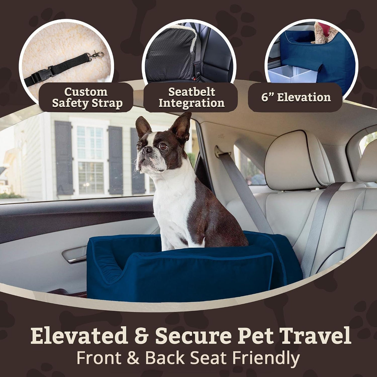 snoozer dog car seat for dogs up to, side view