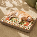 exsnugy orthopedic washable dog bed boho crate pet, main product view