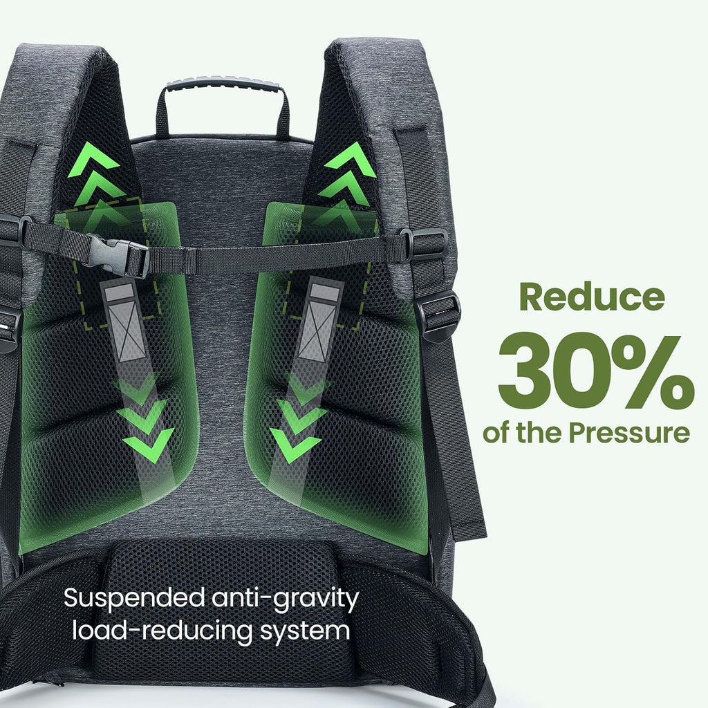 pecute ergonomic cat backpack, 30% effort-saving breathable pet shown in use