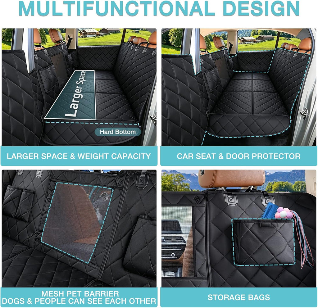 waterproof hard bottom car seat cover for dogs, package contents