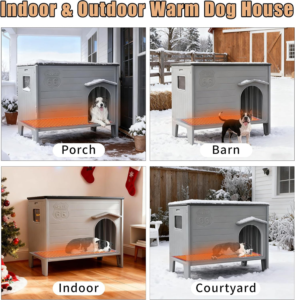 waterproof dog house for outdoor indoor,durable plastic dog, package contents