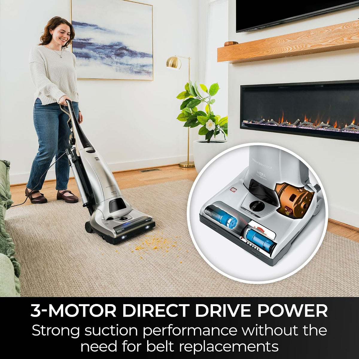 kenmore elite 31150 pet friendly bagged upright beltless shown in use