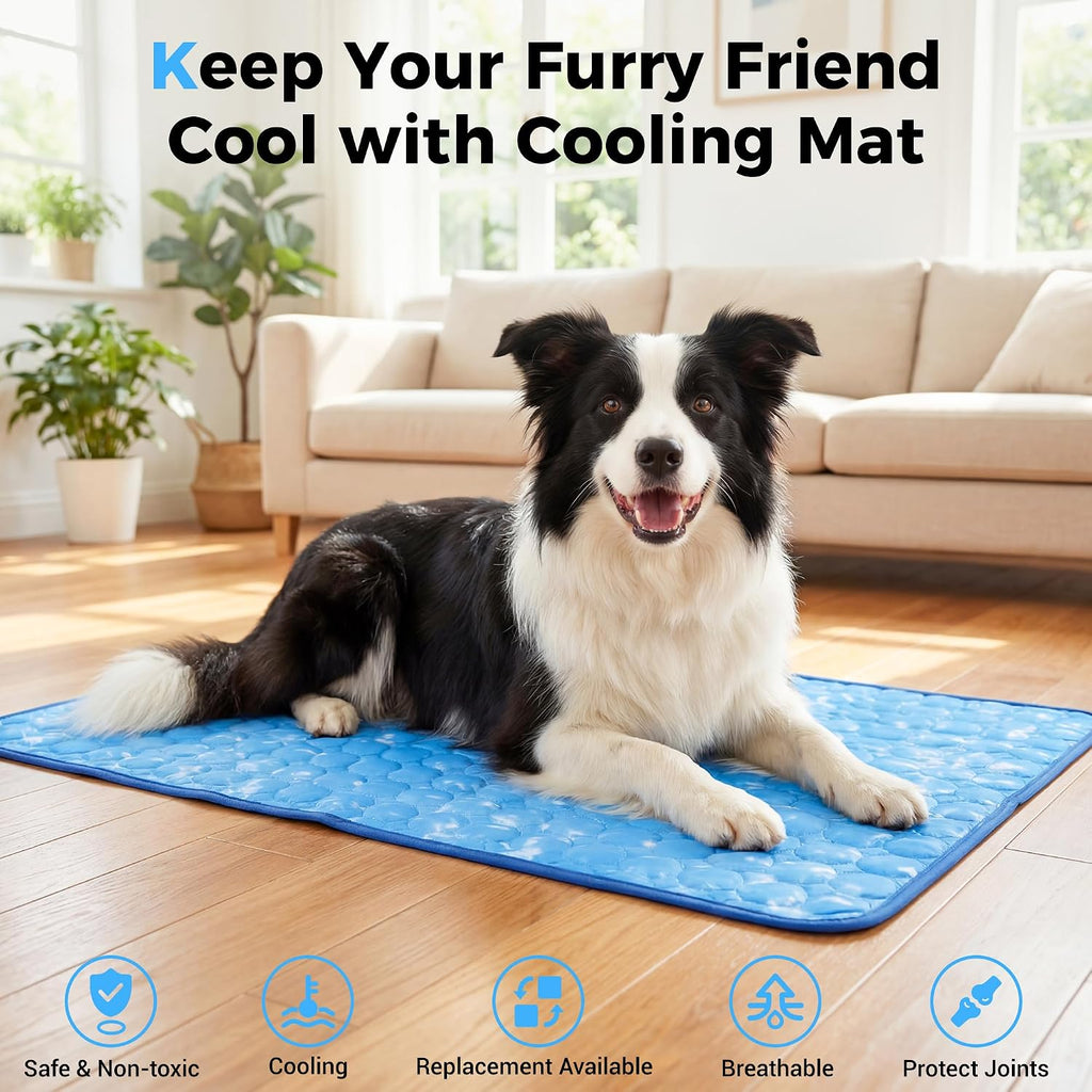 dog cooling mat, 55''x40''arc-chill cooling fiber self-cooling pad, close-up detail