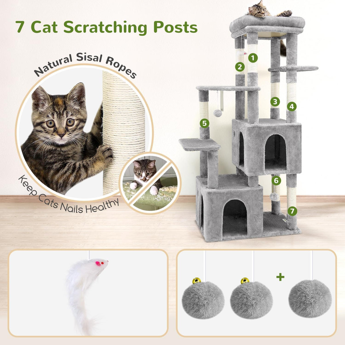 globlazer heavy duty cat trees for big cats, side view
