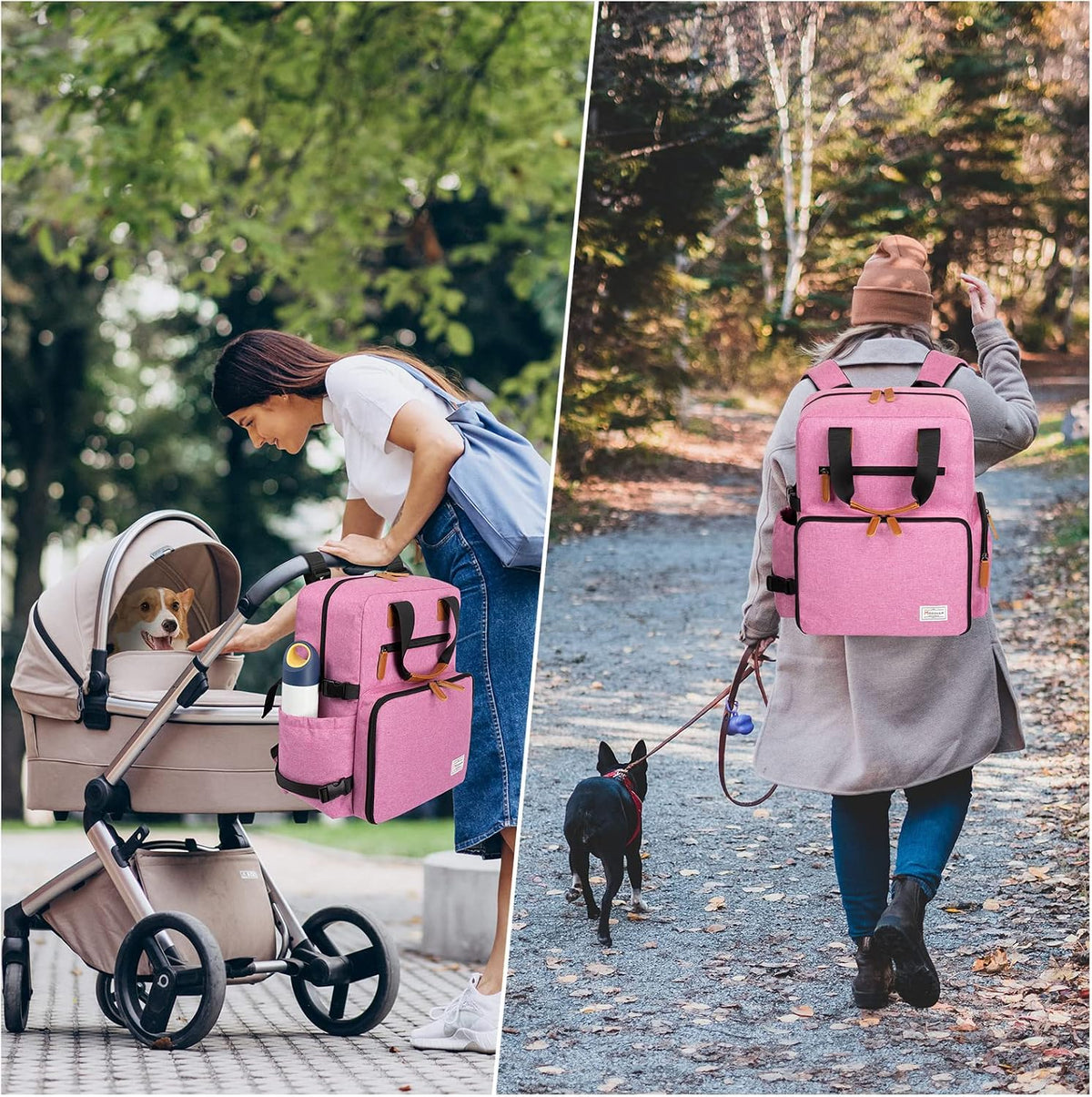 modoker dog travel backpack set with 2 food, package contents