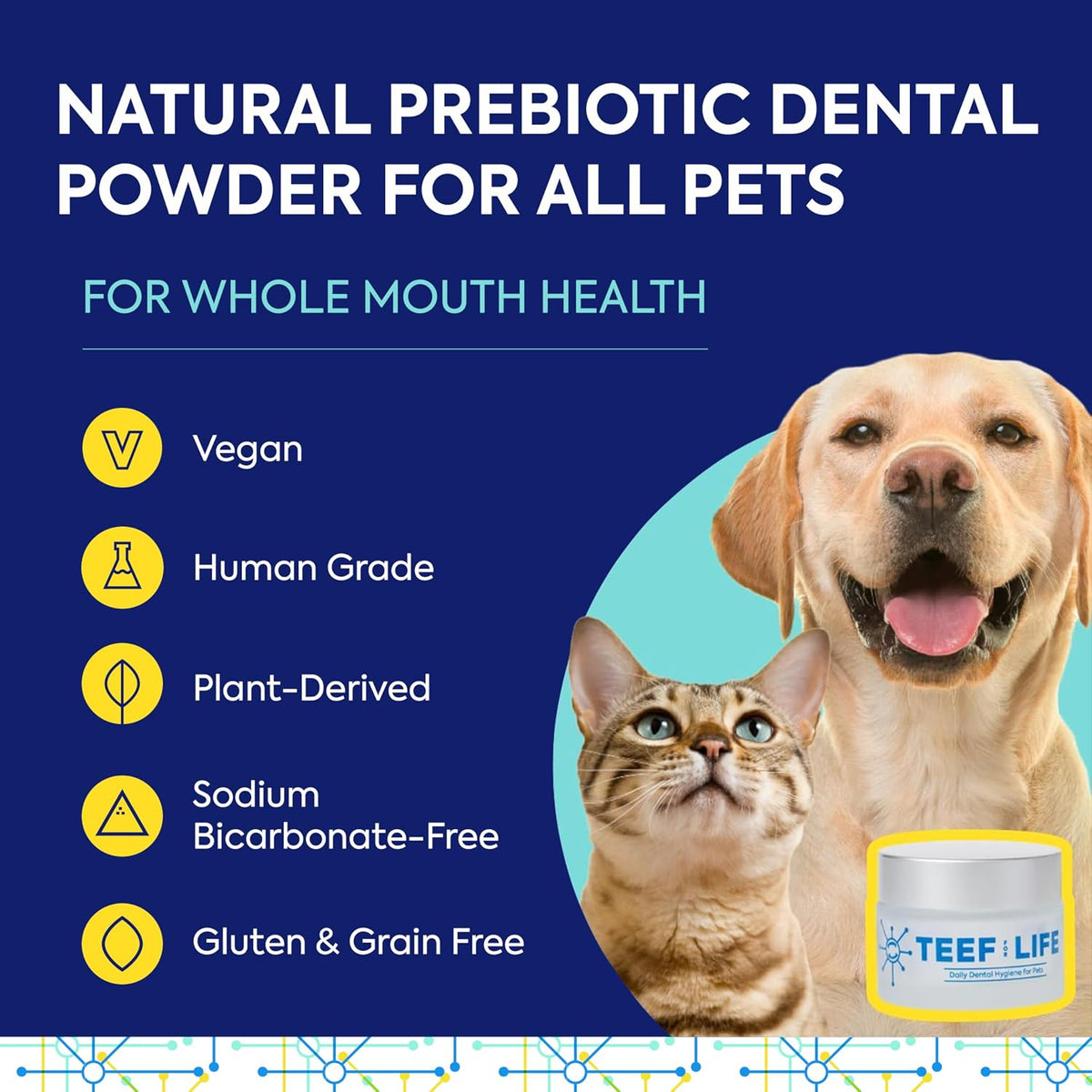 teef for life protektin42k prebiotic cat & dog shown in use