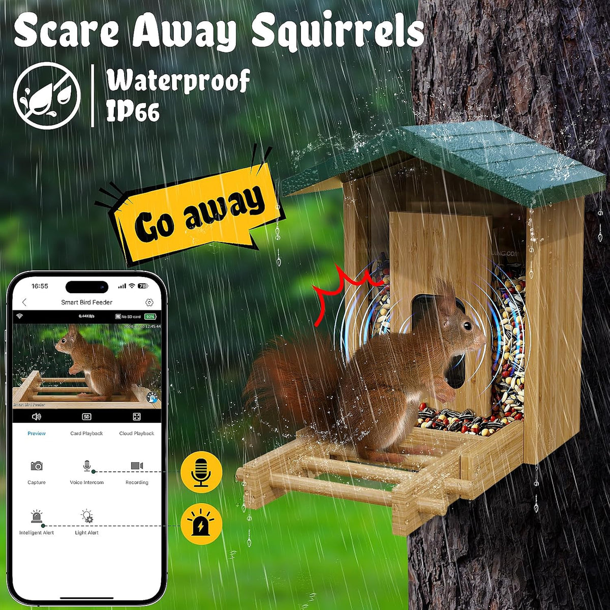 bird feeder020-1, side view
