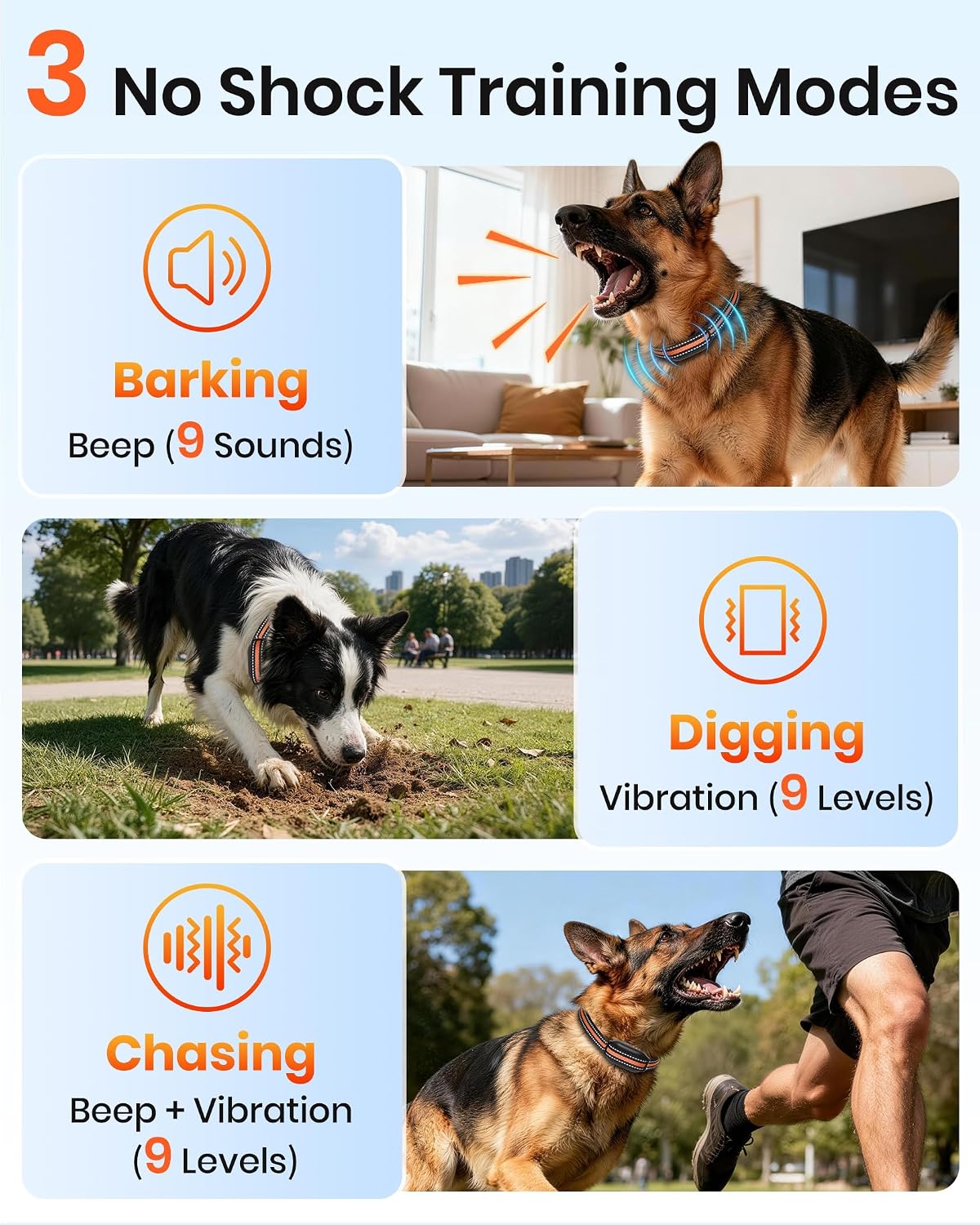 no shock dog training collar with remote, only, close-up detail