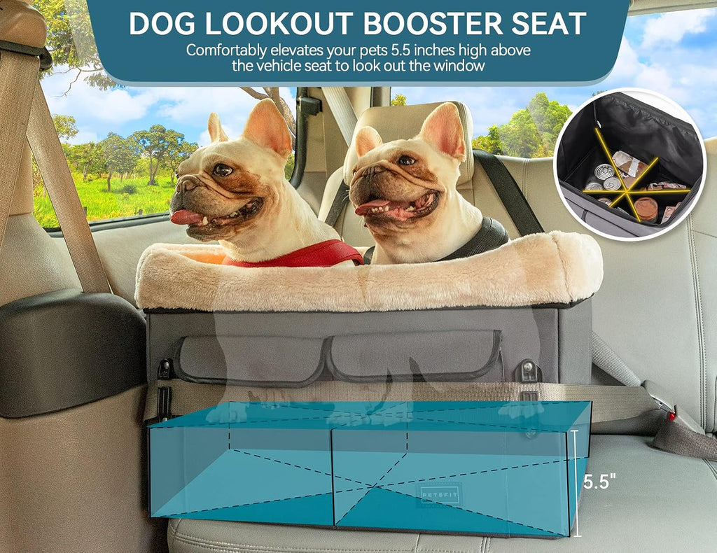 petsfit dog car seat for medium dogs or, close-up detail
