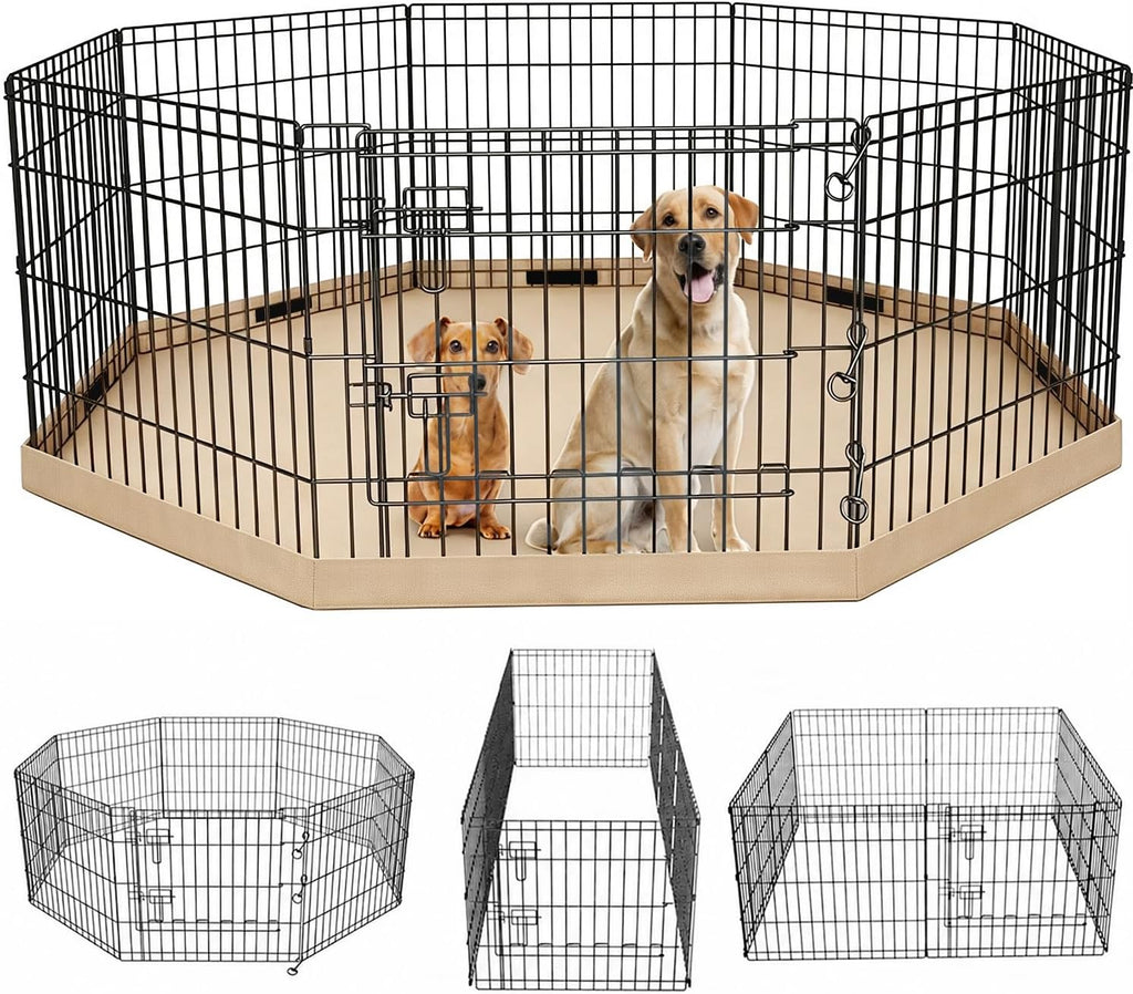 petime foldable metal dog exercise pen/pet puppy playpen, main product view