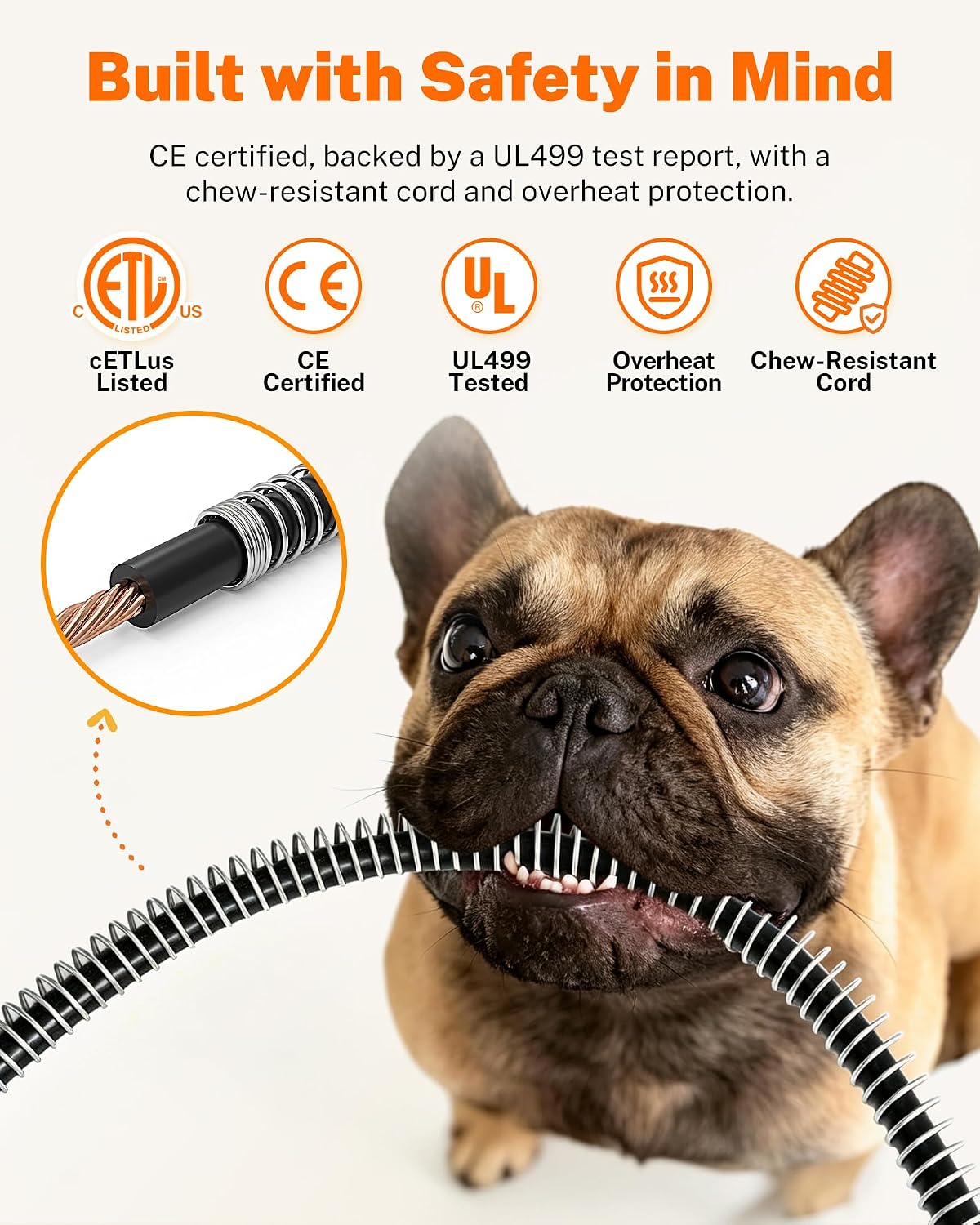 toozey outdoor pet heating pad for dogs &, side view