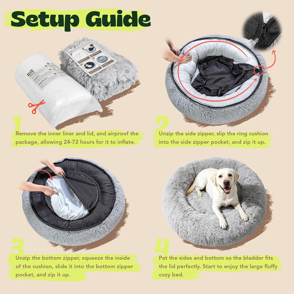 memory foam orthopedic dog beds for extra large, view 9