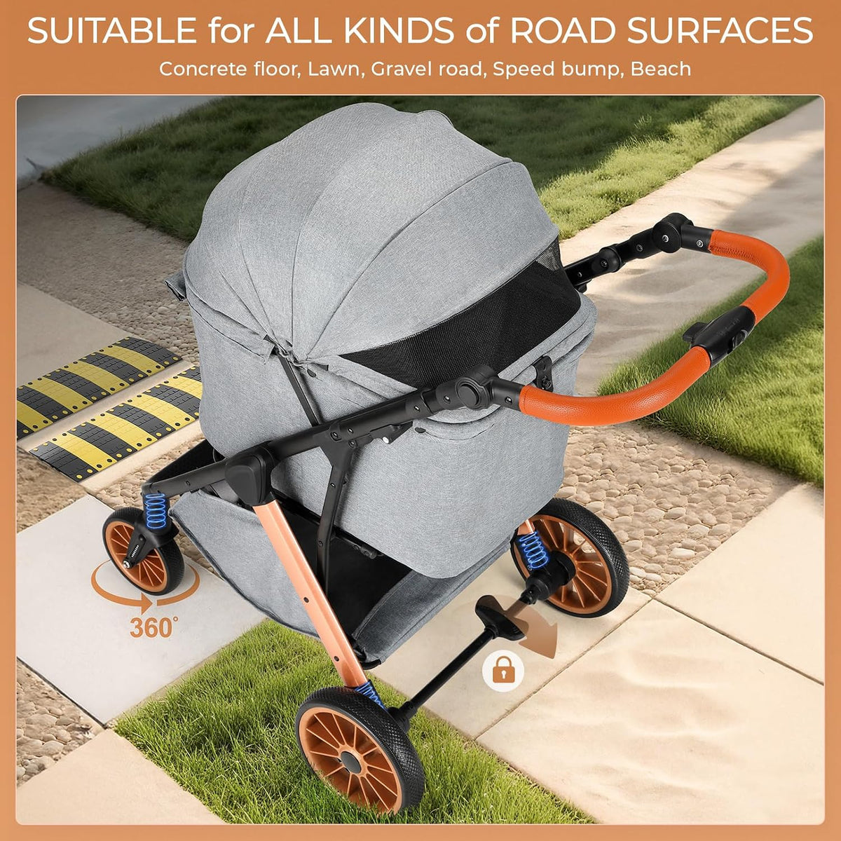 mamizo dog stroller for medium dogs up to, package contents
