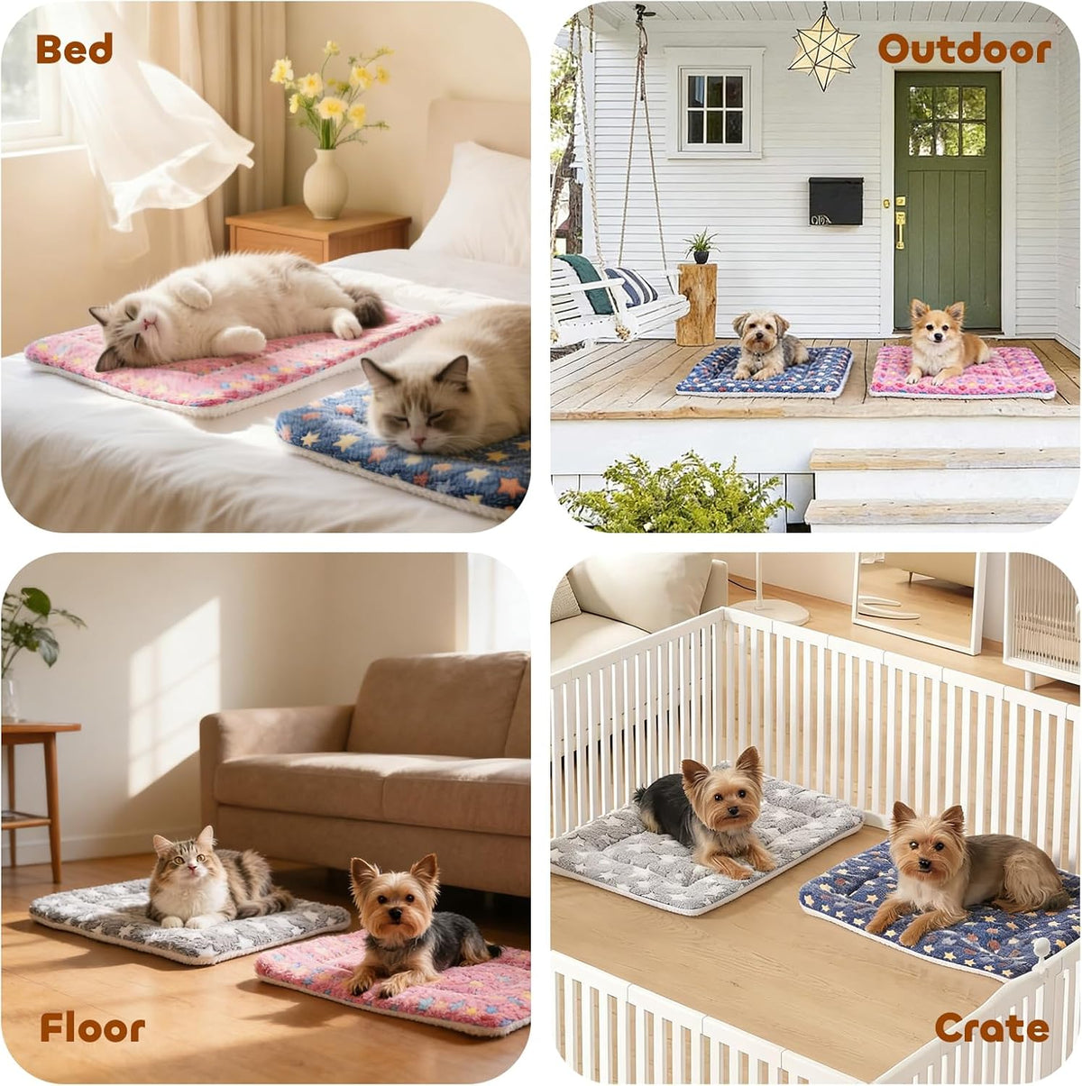 mora pets dog crate pad bed ultra soft, package contents