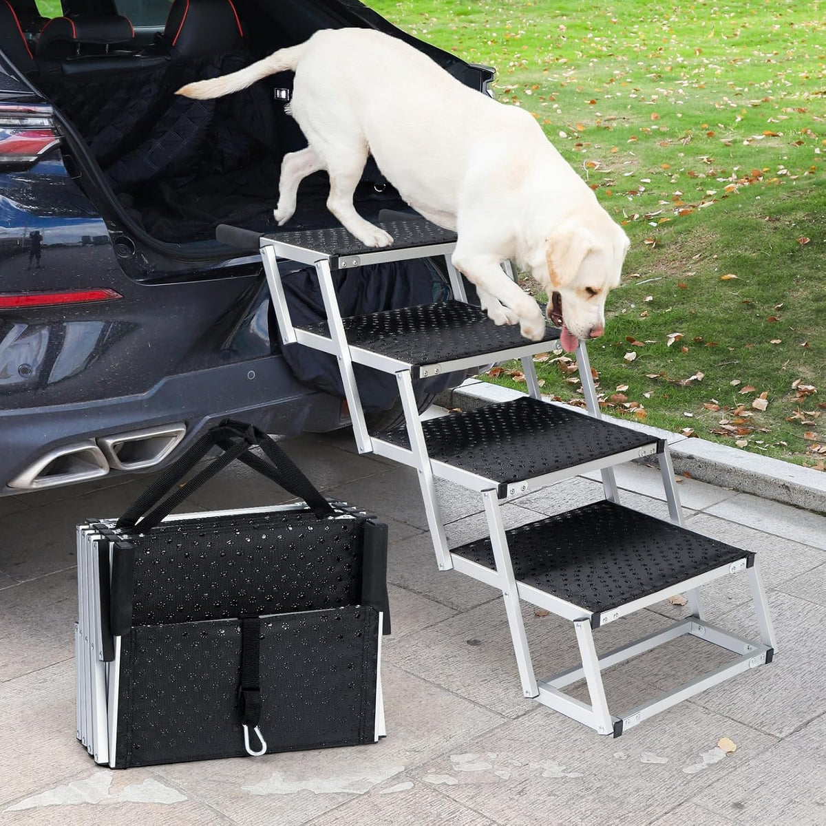 uross dog stairs for car 4 steps suitable, main product view