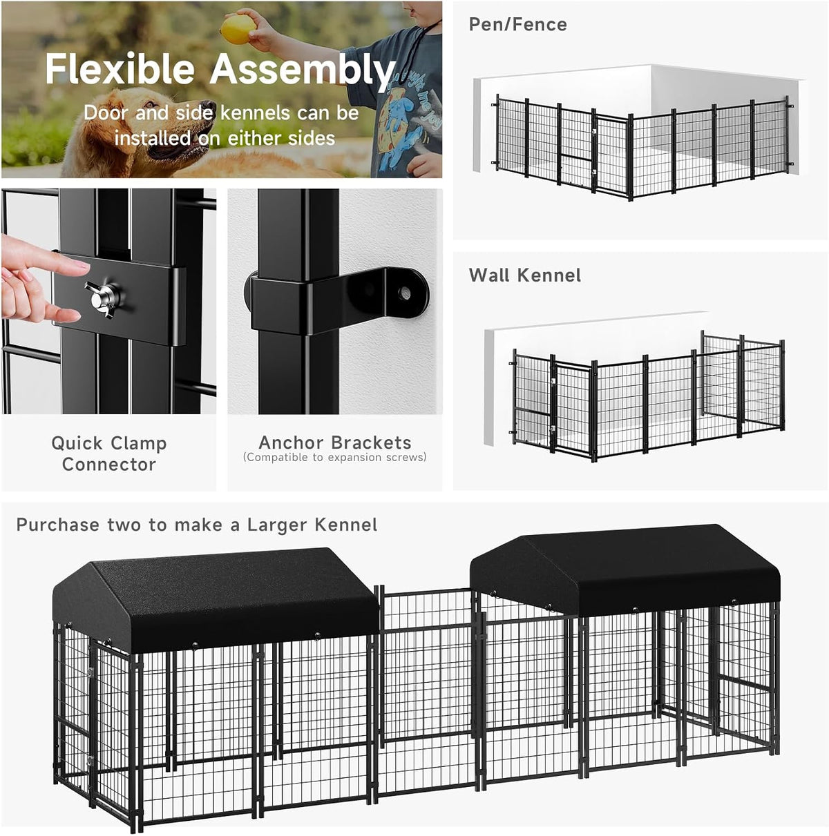 dog kennel outdoor, outside dog kennel with roof on a desk or shelf
