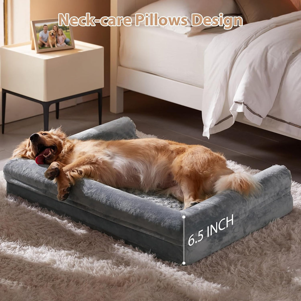 bfpethome orthopedic washable large dog bed for senior shown in use