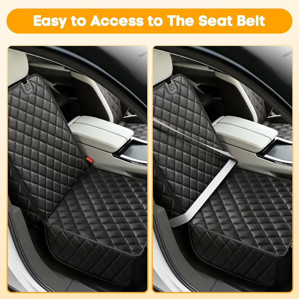 peticon front seat car cover 2 pack, pu on a desk or shelf