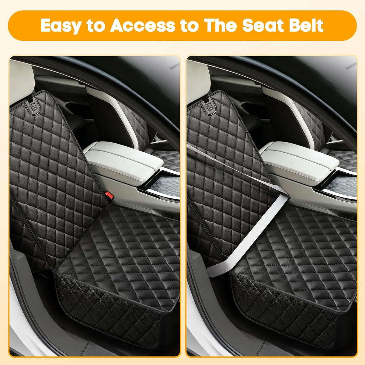 peticon front seat car cover 2 pack, pu on a desk or shelf