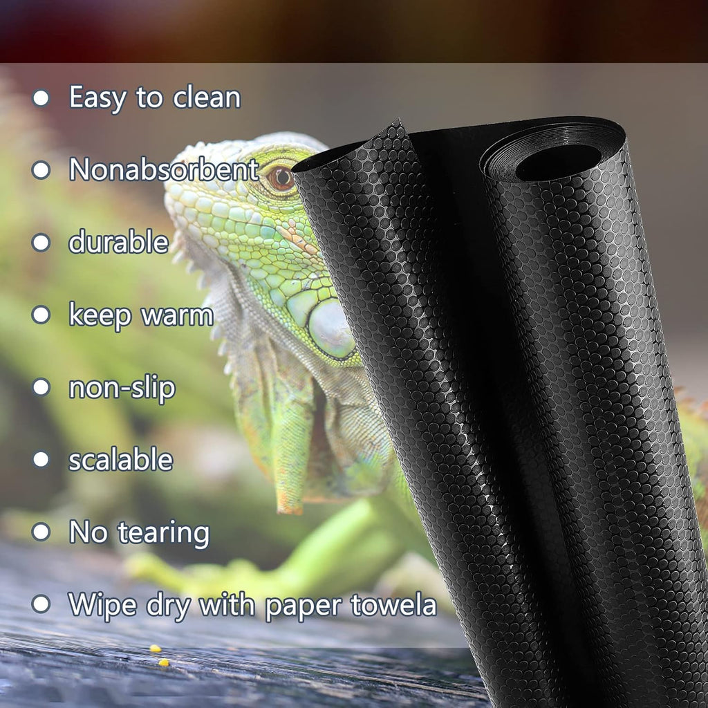 vodolo bearded dragon tank accessories, reptile terrarium carpet, close-up detail