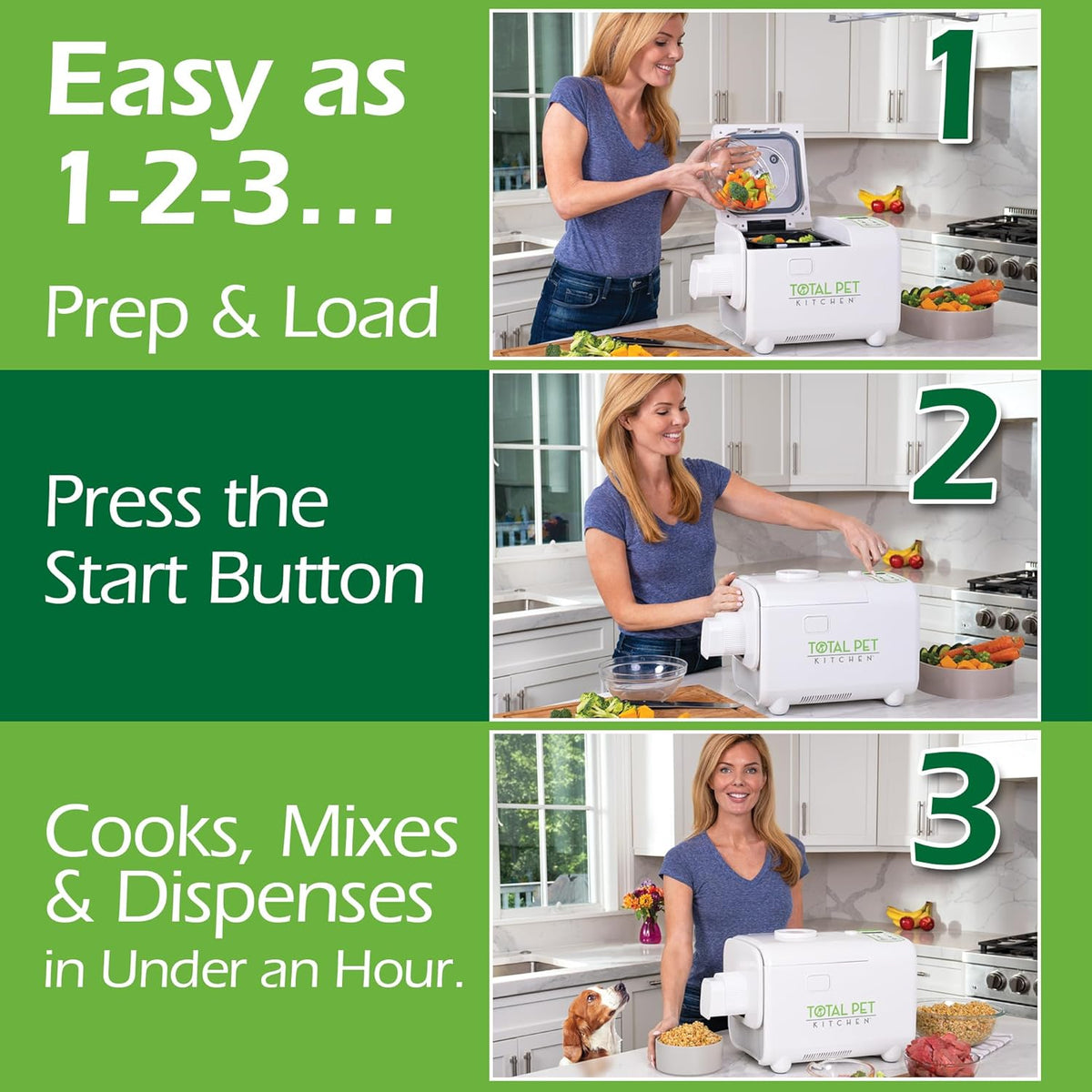 4-in-1 pet food maker/multi-cooker- 4.5 quart capacity, close-up detail