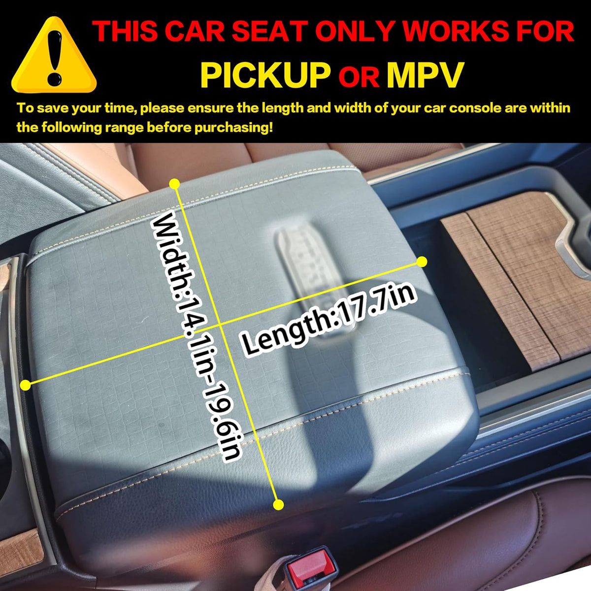 center console dog car seat for medium dogs shown in use