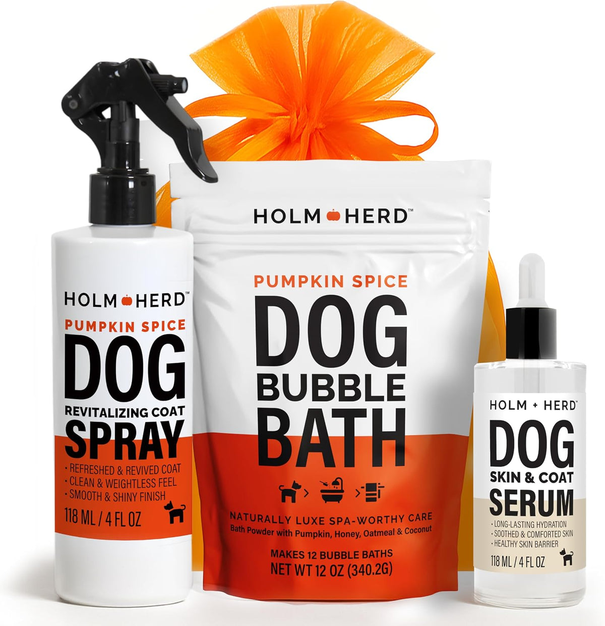 pumpkin spice dog care gift bundle – 3, main product view