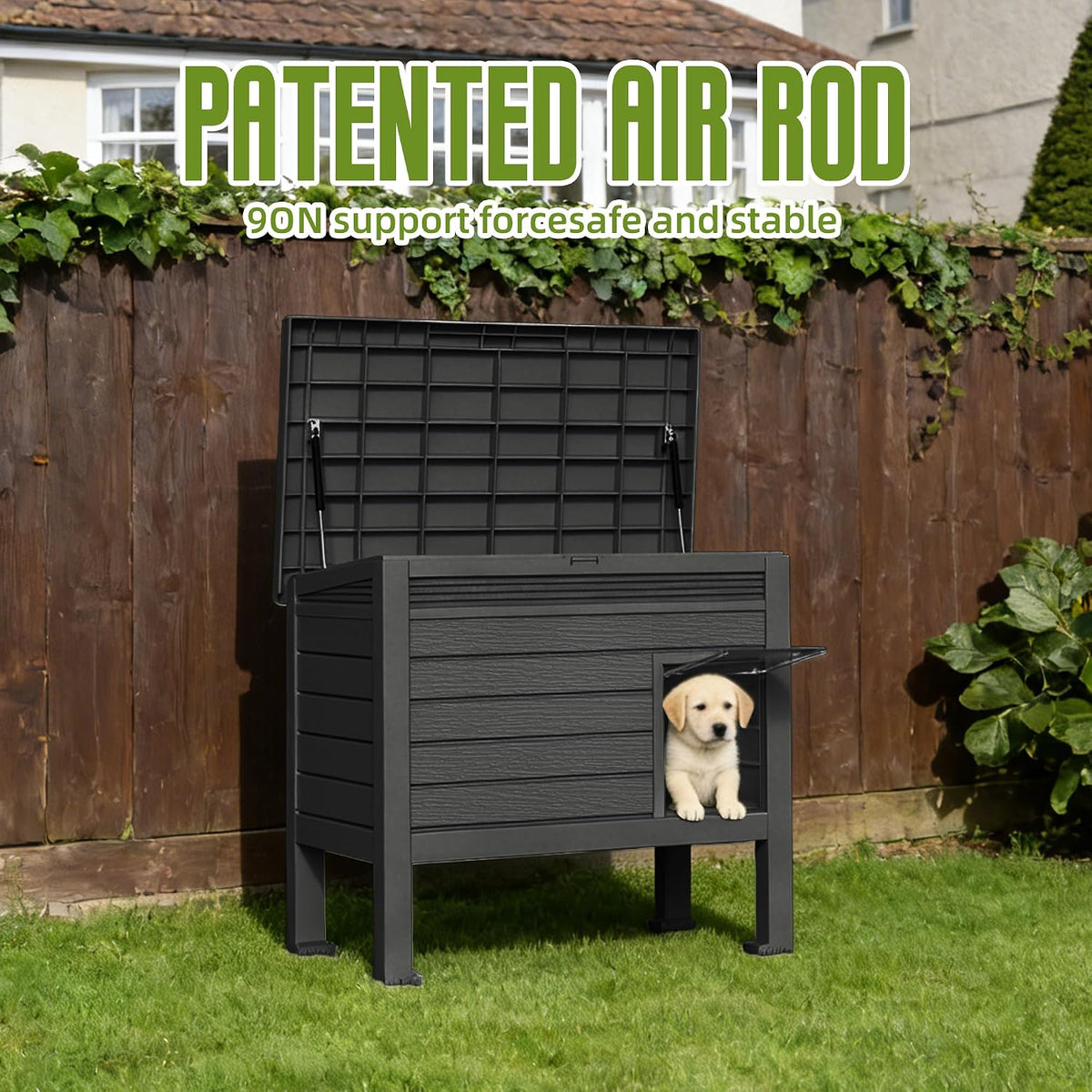 drato indoor & outdoor resin dog house with on a desk or shelf