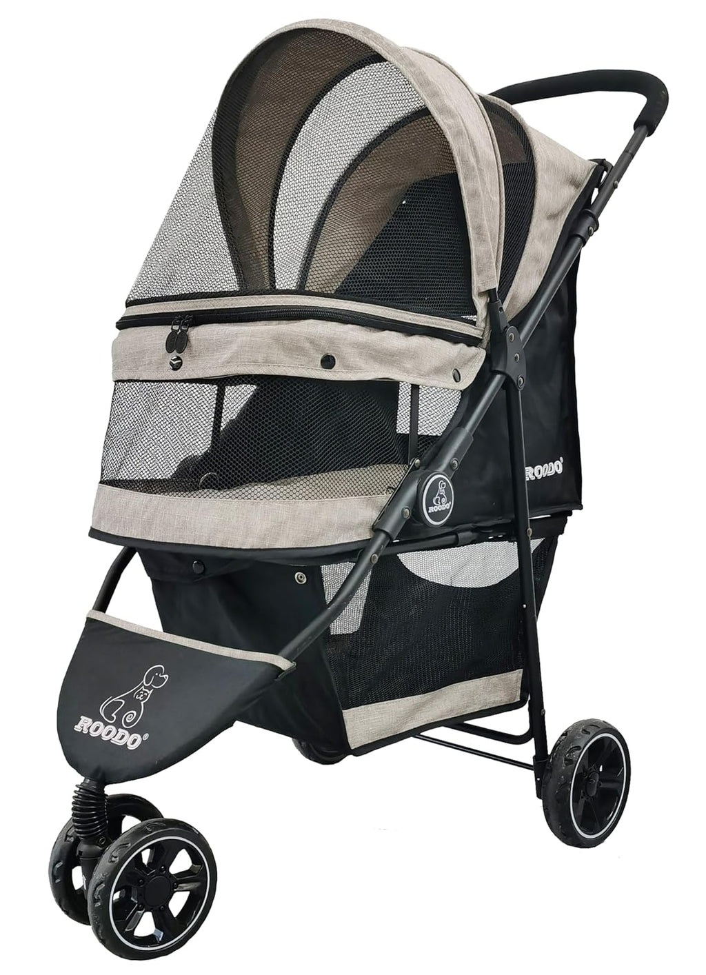 roodo 3 wheel dog pet cat stroller best, main product view