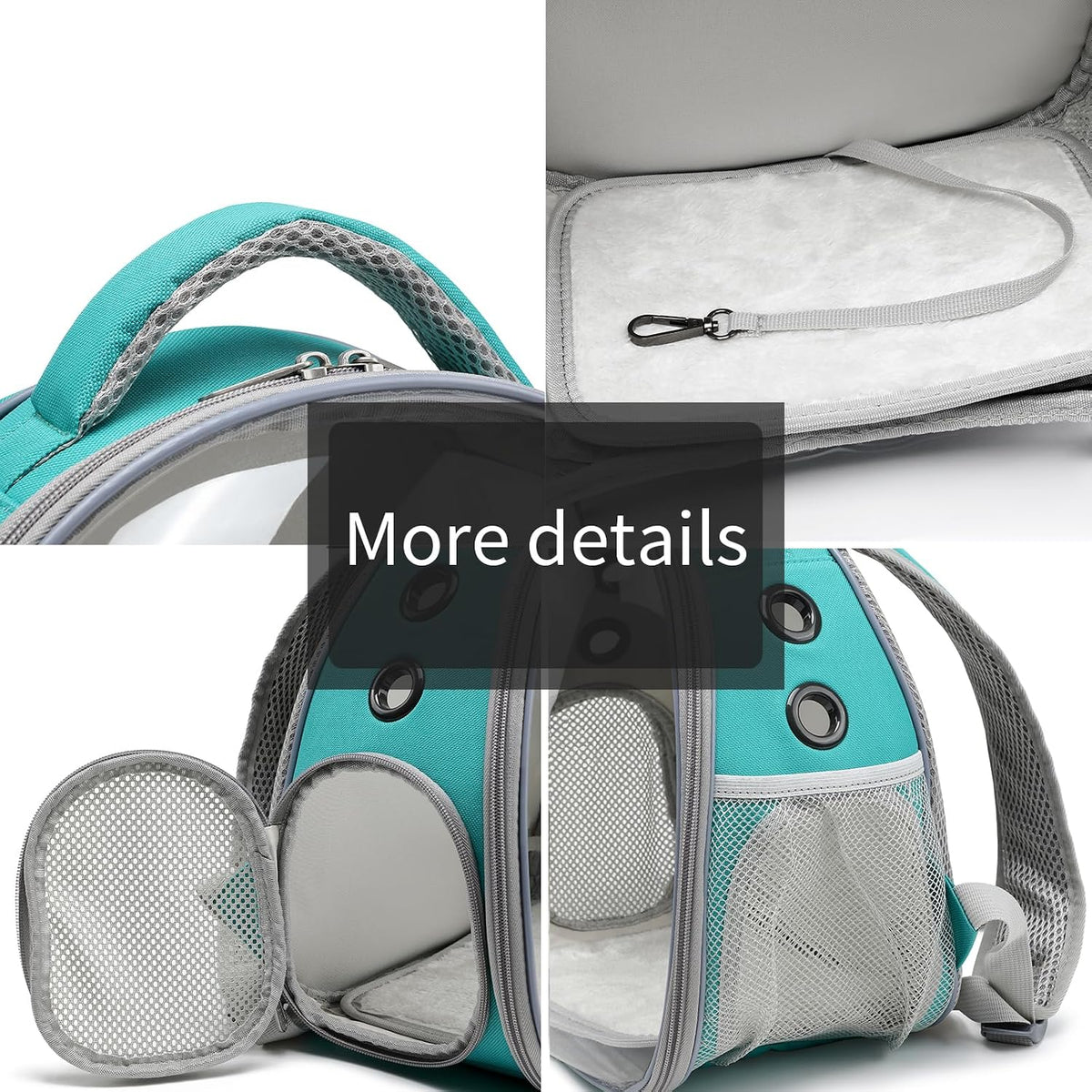 portable travel pet backpack carrier hamster bag guinea showing dimensions