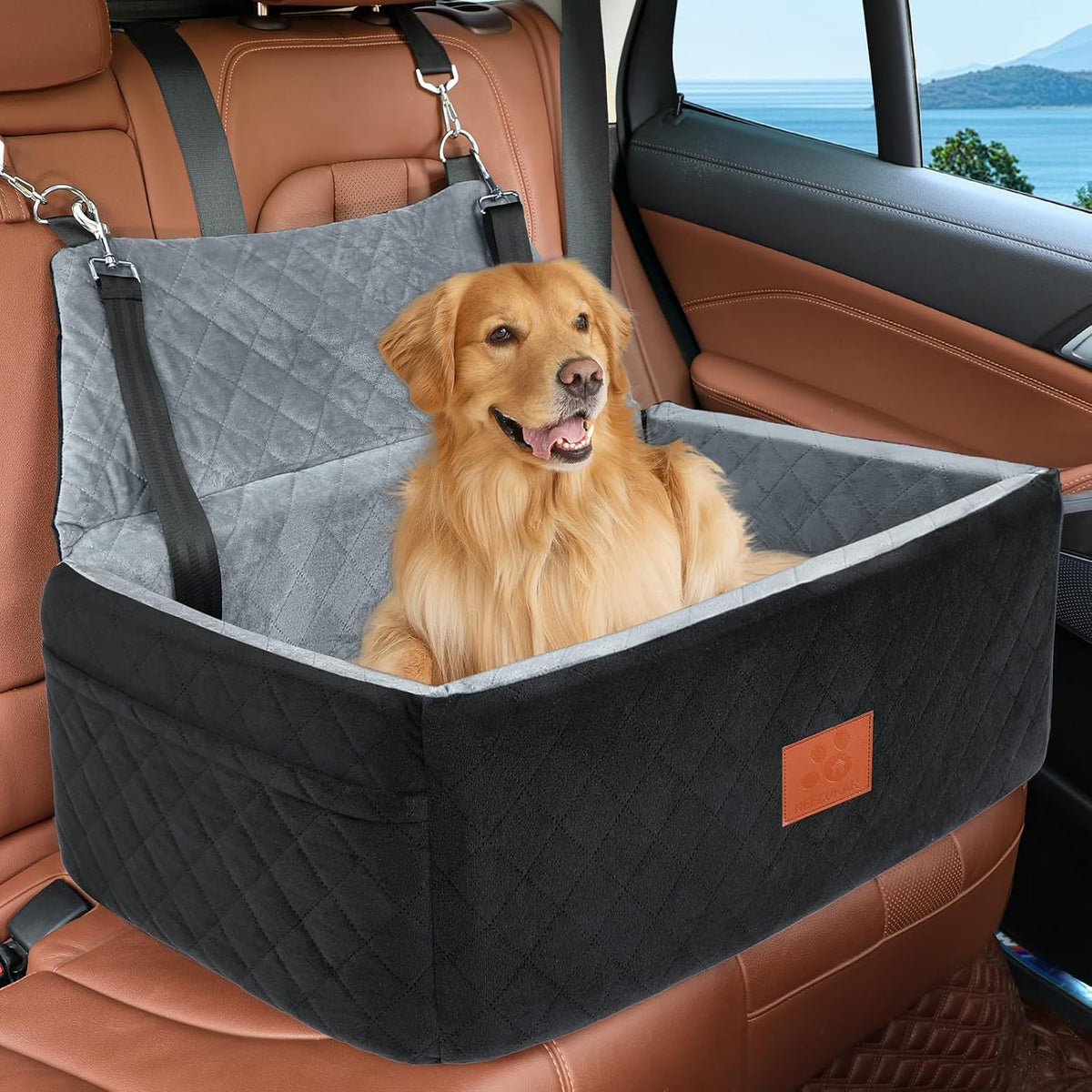 neezukar dog car seat for large medium size, main product view
