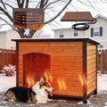 gutinneen large heated outdoor dog house with heating, main product view