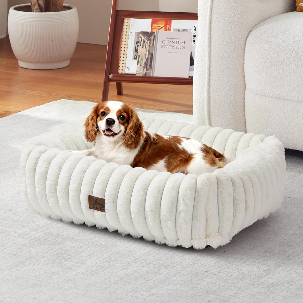 washable dog bed for small medium dogs, rectangle, view 9