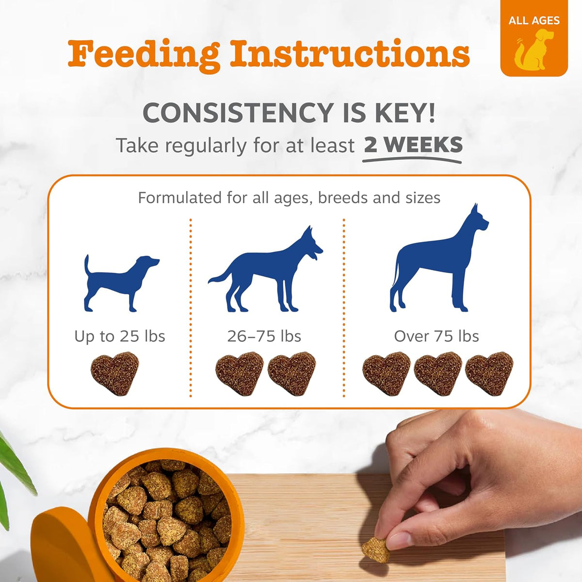 zesty paws multi collagen soft chews for dogs, side view