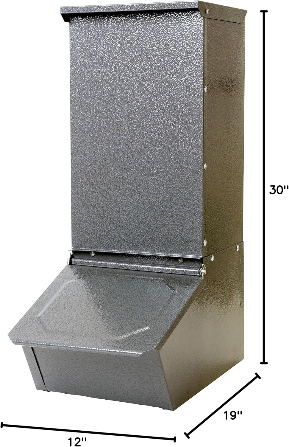 little giant hgfs sng door hog feeder, 50 showing dimensions