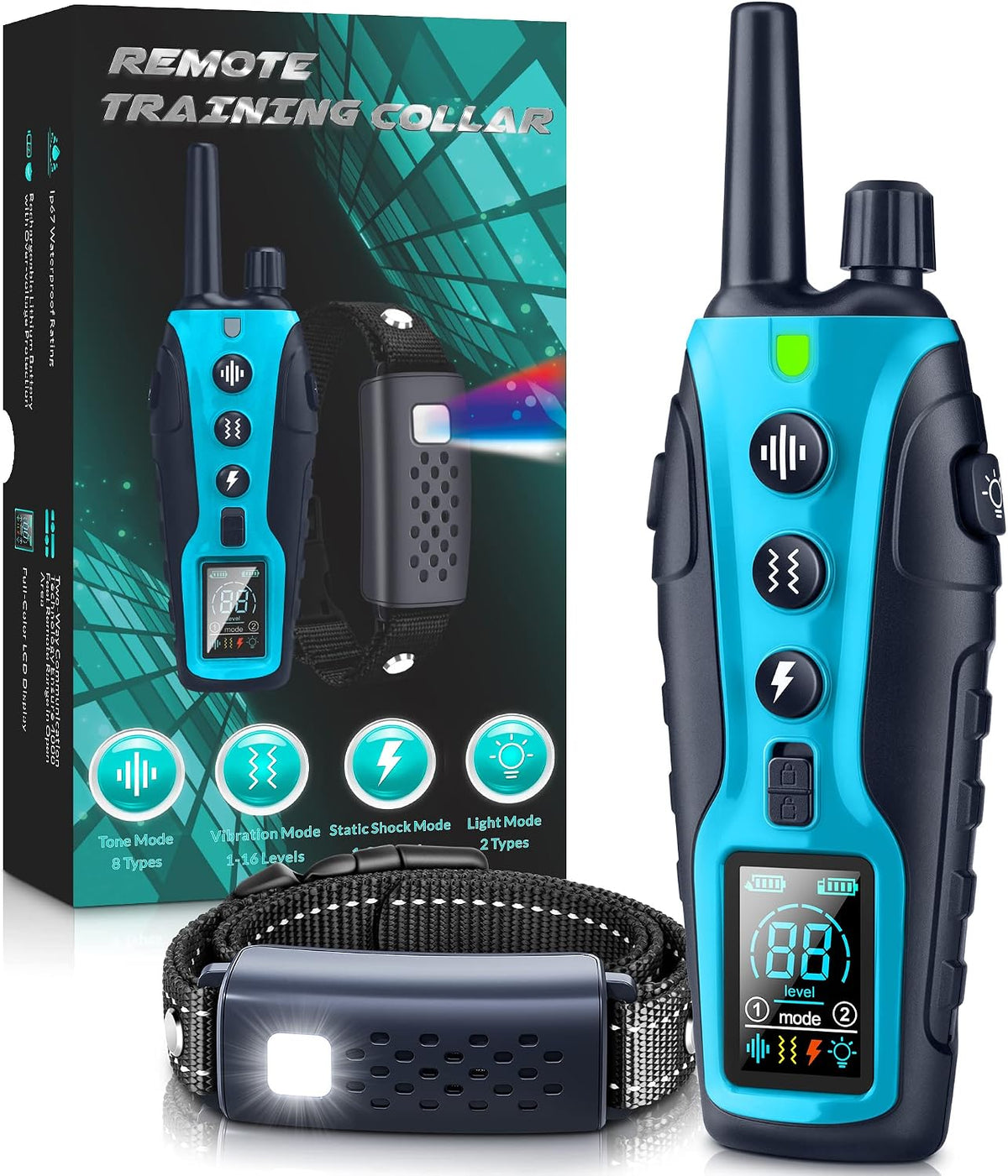 dog shock collar - 4500ft dog training collar, main product view